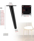 Adjustable Metal Table Legs Four Pack Replacement For Desks Chairs Sofas Cabinets Dressers Beds Black 60 Cm Tall Built To Last Heavy Duty