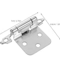 Heavy Duty Self Closing Cabinet Hinges Made Of Rustproof Iron With Easy Installation for Kitchen Cabinets and Furniture Doors 4 Pack