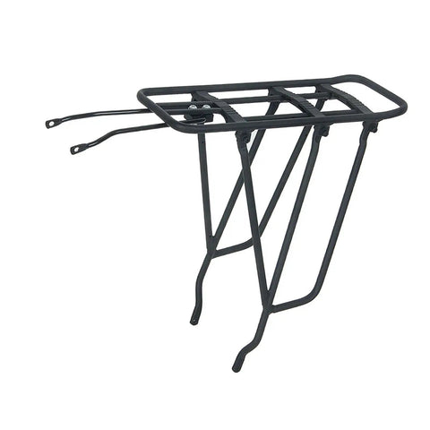 Rear Bike Rack Cargo Carrier For Most Bikes 75 Kg Load Capacity Aluminum Iron Frame Heavy Duty Luggage Rack For Mountain And Road Bikes
