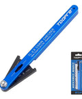 Durable Aluminum Bicycle Chain Wear Indicator Gauge Handy Portable Bike Maintenance Tool For Quick Accurate Chain Wear Checks And Easy DIY Repairs On The Go, shown with packaging displaying TL-2.8 Chain Checker text.