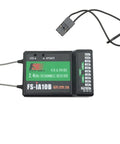 10 Channel 2.4GHz AFHDS 2A Receiver for RC Cars and Boats With PPM IBUS PWM Output, ultra compact with antennas visible