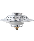 Lightweight Stopper, Bathtub Drain Plug for Various Drain in shiny chrome finish with perforated design.