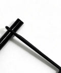 Black zinc-coated locking pin from Four Pack One Quarter Inch By Three And Five Thirty Second Inch Beefy Trailer Hitch Pin with Clip
