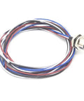 4 Pin A Code M12 Female Connector Cable With Straight Back Mount Waterproof Aviation Socket Unshielded PVC Lead IP67 Sensor Receptacle 0.5 Meter High Durability For Harsh Environments