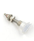 Side view of industrial grade pneumatic vacuum suction arm with powerful tip and metal tracheal adapter, 2 layer 30mm suction cup.