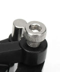 Close-up of 140mm Rear Disc Brake Caliper Kit component showing black caliper with screw, for Mini Dirt Bikes, Go Karts, Scooters
