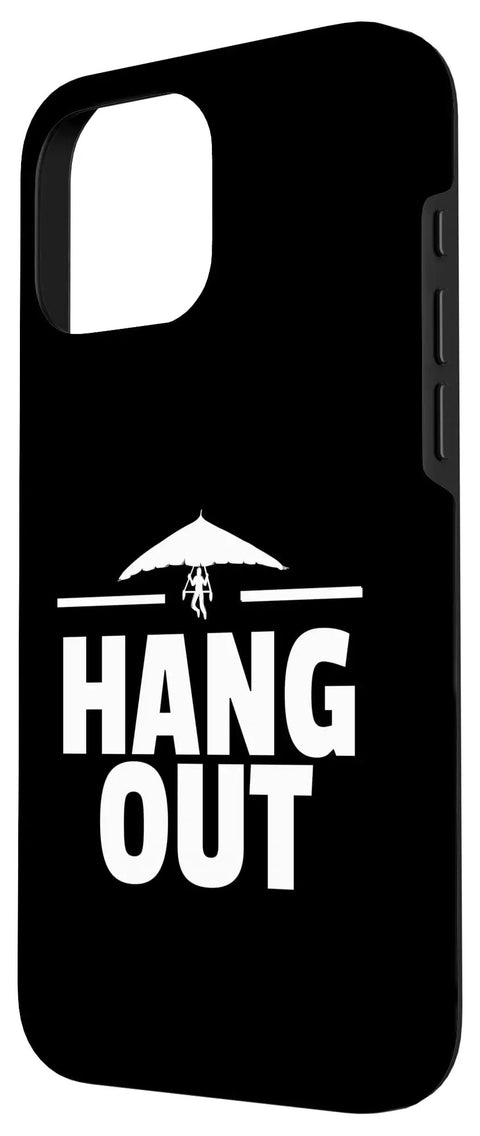 Hang Glider Themed iPhone 16 Pro Max Case With Two Part Protection, Scratch Resistant Shell, 'Hang Out' air sport art