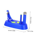 Blue Hands On Newton Pendulum Inertia Demonstrator Kit for Classroom Physics Lab Visual Mechanics Tool for Teaching