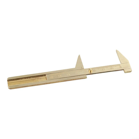 Image of 0 to 80mm Vernier Caliper For Jewelry Making Precision Sliding Gauge Dual Scale Inside And Outside Measurement Brass Ruler