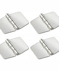 Heavy Duty Weld On Door Hinges With Smooth Rotation For Courtyard Gates And Trailer Side Panels 304 Stainless Steel Rust Resistant