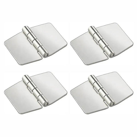Heavy Duty Weld On Door Hinges With Smooth Rotation For Courtyard Gates And Trailer Side Panels 304 Stainless Steel Rust Resistant