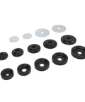 Heavy Duty Sheet Metal Hole Dimple Die Set With Backing Discs for hydraulic punch driver shown on white background
