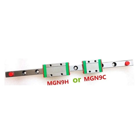 Snag This High Precision Linear Guide Rail Kit With 9mm MGN9 Rails From 50mm To 700mm Plus Smooth Mgn9h Or Mgn9c Block Sets For Zero Friction Machining And Rock Solid Motion Control Now. MGN9H and MGN9C linear guide rail kit with two blocks on rails
