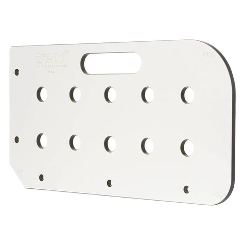 Heavy Duty Multi Functional Table Routing Jig Made For Mft Style Worktops And Plunge Router Setups, showing precision cut laminate jig.