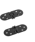 Rounded Corner 180 Degree Foldable Screw On Hinge For Cabinet Flaps And Folding Table Panels Two Pack No Fuss Easy Install On Wood Cabinets Safe Edge Design