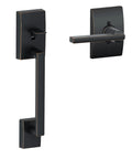 Century Front Entry Handleset With Latitude Lever In Aged Bronze For Beefed Up Security And Major Curb Appeal On Your Front Door