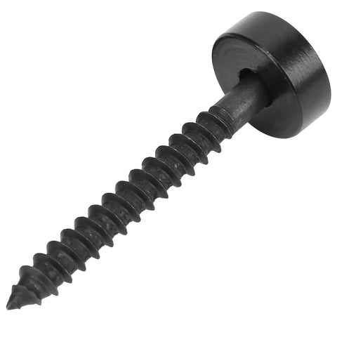 Guitar Neck Screws And Joint Bushing Set For Electric Bass 4 Piece Ferrule Fasteners With Shims String Ferrules Durable Metal Hardware For A Quick Snug Neck Fit And Rock Solid Install Black black screw and bushing