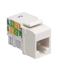 Cat6 Keystone Jack 110 Punch-Down White 50-Pack Plug-And-Play Installer Set For Fast Ethernet Networking Color Coded For EIA TIA 568A B