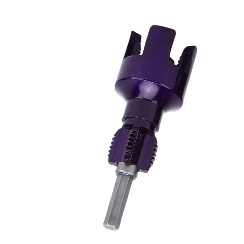 Dual Function Pipe Thread Cutting Tool Set For Internal And External Threads, DIY Friendly Design, Works On One Half Inch And Three Quarter Inch Pipes, Crafted From 40Cr Alloy Steel, Heavy Duty Hex Shank For Easy Electric Drill Threading, Two Pack, hex shank view