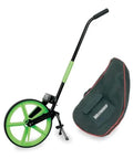 Heavy Duty Measuring Wheel With Solid Stand, 3 Ft Circumference Spoked Dial, Long Reach Handle for quick outdoor measurements and job site projects.