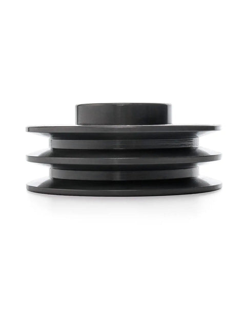 Double Groove Web Sheave 4.25 Inch Outer Diameter 5/8 Inch Bore For V Belt A 3L And 4L Belts Cast Iron Beefy Heavy Duty Pulley With Fixed Bore Industrial Grade Construction Model 2AK4458