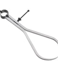 Spring joint outside caliper, 10 in / 250 mm, steel with solid nut for wood turning lathe work
