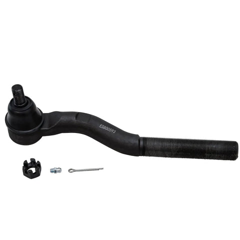 Front Outer Tie Rod End Set For Jeep Wrangler 2007 Through 2017 JK Without Drag Link Includes Two Outer Ends With M25x1.5-6g Thread For Reliable Steering Upgrade, black steel end with castle nut and cotter pin