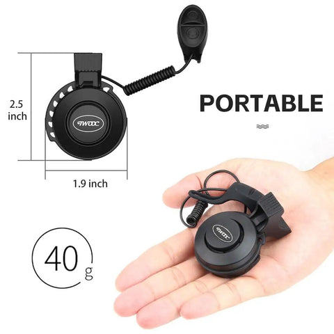 Electric Bike Horn 120 Decibels With Four Sound Modes Rechargeable Battery Waterproof Bicycle Bell Adjustable Volume For Kids Teens And Adults Mountain And City Bikes A Loud Safe Ride Accessory