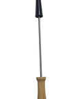 Wooden-handled graphite reamer for glassblowing, casting, lampworking tools, compatible with gold silver copper casting.