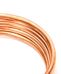 Copper thermocouple coil, close-up view, 30-inch length for gas furnaces and boilers