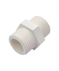 G3/4 Inch PVC Pipe Fitting Hex Nipple Adapter Male To Male 3/4 G Thread Connector, Corrosion Resistant