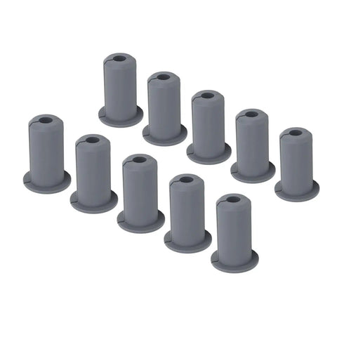 Top Rated 10 Pack Silicone Cable Feed Through Bushings Wall Grommet Kit For Series Wire Antenna Guard Indoor Protection Gray Perfect Snug Fit To Keep Your Gear Safe From Damage, 10 gray silicone bushings