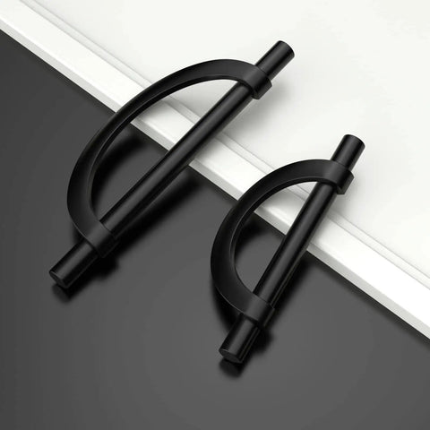 Matte Black Cabinet Pulls 5 Inch 128mm Hole Centers 10 Pack Easy Install Kitchen Cabinet Handles Hardware For Cabinets And Drawers Cupboards Great For Updating Dresser Or Vanity