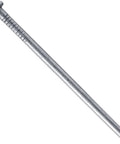 Real Deal Jobsite Staple Tough As Nails Two And One Half Inch Bright Common Framing Nail Heavy Duty Carbon Steel Smooth Shank General Purpose Structural Fastener One Pound Box close-up of a smooth shank nail