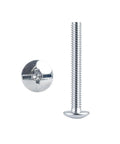 Heavy Duty Truss Head Machine Screws 8 32 X 1 1 4 Inch Zinc Plated Steel Hardware profile view showing head and thread details.