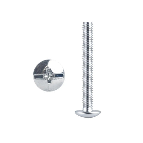 Heavy Duty Truss Head Machine Screws 8 32 X 1 1 4 Inch Zinc Plated Steel Hardware profile view showing head and thread details.