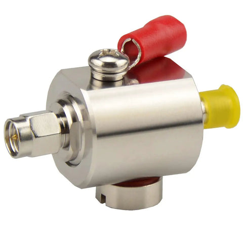 Solid SMA Lightning Arrestor Surge Protector With SMA Male To Female Connector 0 To 6 GHz Replaceable Gas Tube Element