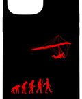 Dope Hang Gliding Phone Case For Men And Women Who Love The Sky Dope Hang Glide Art Gift Idea For Hang Gliding Enthusiasts Athletes Instructors And Outdoor Flyers Looking For A Bold Statement Accessory, showing red evolution to glider design