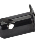 Quarter Turn Panel Fasteners Quick Release Snap On Clip, black anodized aluminum, half inch grip for secure mounting.