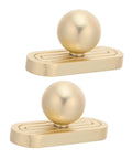 Old School Zinc Alloy Cabinet Handles With Backplates In Golden Finish, Vintage Style Drawer Pulls
