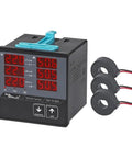 EM-72-XXD Three Phase Digital Multimeter With Three Current Transformers Reads Phase Voltage Handy 100A Range