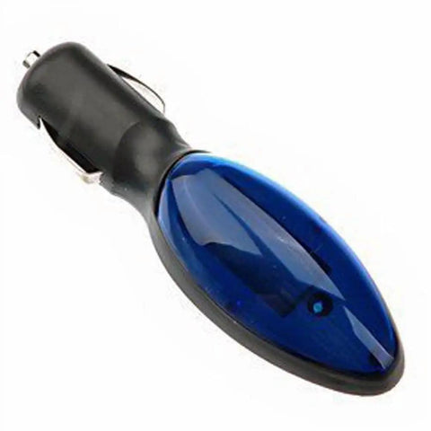 Gas Mileage Booster Plug For Any Car Or Truck From 1960 To Today Delivers Ten To Thirty Percent MPG Gain By Plugging Into Any 12 Volt Outlet Works On Gas And Diesel Engines For Instant Fuel Economy Upgrade, blue and black plug-in device for 12V outlet