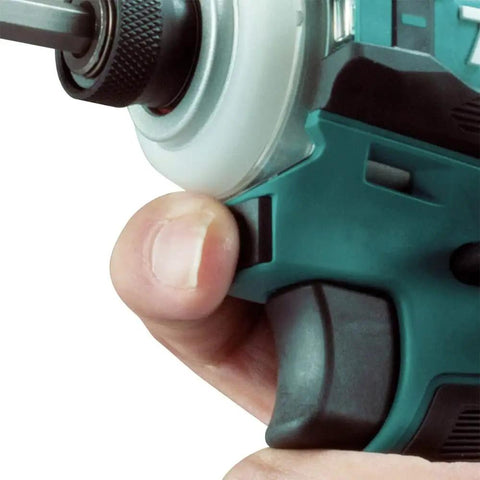 Close-up of hand using Brushless 18V Cordless Impact Driver With Quick Shift Mode And 4 Speed Settings For Fastening, 3600 Max RPM