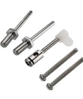 Close-up of stainless steel components from Heavy Duty Aluminum RC Plane Landing Gear Kit For Cessna 182 Replacement