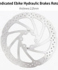 Meteorolite MT200 e-bike hydraulic brake rotor, 160mm, silver steel, front view.