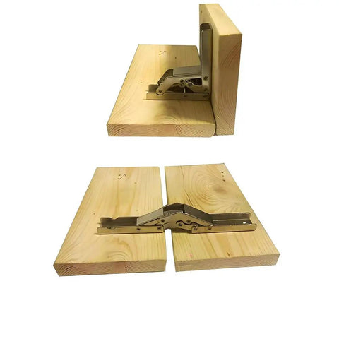 Two Piece 90 Degree Folding Hidden Hinge For Tables And Cabinets Built Tough Heavy Duty Bracket Hardware Made From Cold Rolled Steel