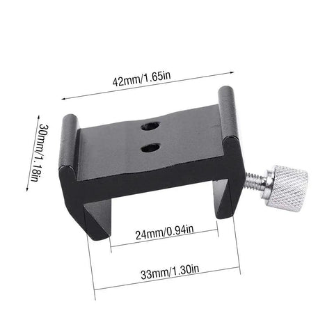 Easy Install Telescope Mount Bracket for Finderscope Dovetail Slot Plate Screw Accessory in Aluminum, Celestron Compatible