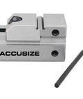 Compact Slick Mini Precision Toolmakers Insert Vise For Tiny Parts, 1 Inch And 25 Mm Jaw, 2.5 Inch Long, Fifteen Sixteenth Inch Wide Jaw, One Half Inch Opening, Zero Point Four Inch Deep Jaw, Eleven Ounce Weight, Great For Hobby Machining, with Allen key
