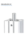 Rock Solid Compact Air Cylinder Acting As A Smooth Operator Pneumatic Actuator Designed To Crush Cramped Layouts While Dishing Out Precise Linear Motion For Packaging Lines And Bot Workbenches, showcasing high-quality aluminum piston rod.