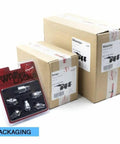 Five Beefy Locking Wheel Lug Nuts With Key For Aftermarket Wheels One Half Inch To Twenty Thread Closed End Bulge packaging